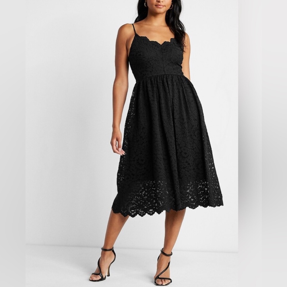 Elegant Black Lace Dress